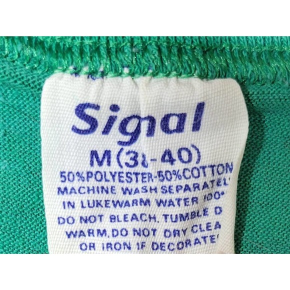 Vintage 1970s Signal Yamaha Motorcycles Tshirt Single Stitch Eagle Logo Medium - Picture 5 of 6